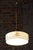 Gold Art Deco Pendant Light in Brass and Painted Glass, Czech, 1930s For Sale - Image 8 of 11