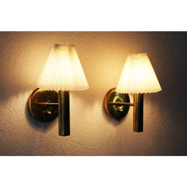 Scandinavian Brass Wall Lamp by Sven Mejlstrøm for Mejlstrøm Belysning, 1960s, Set of 2, in Very Good conditions. Designed...