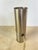 Vintage Mid-Century Modern Brushed Metal Cylinder Accent Uplight Lamp For Sale - Image 4 of 11