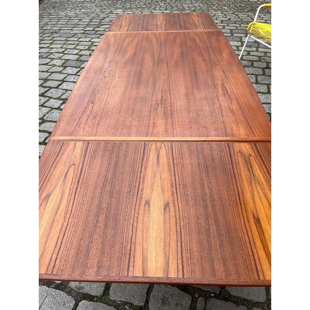 Wood Extendable Teak Dining Table by Grete Jalk for Glostrup Møbelfabrik For Sale - Image 7 of 11