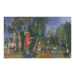 Raoul Dufy Paddock-deauville, 1960