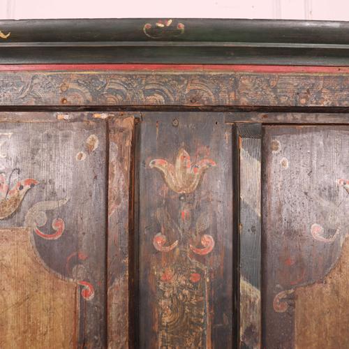 Wood Austrian Marriage Cabinet in Pine For Sale - Image 7 of 12