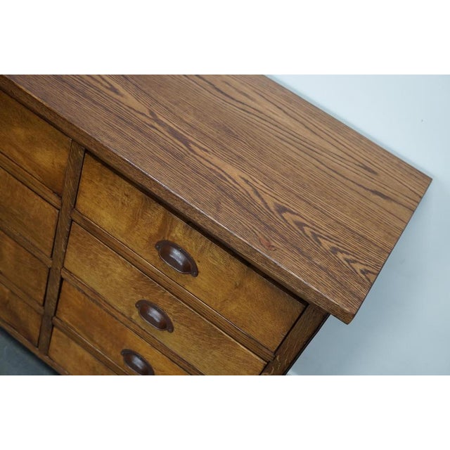 Gold 20th Century Dutch Oak Apothecary Cabinet For Sale - Image 8 of 18