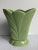 Mid-Century Modern Vintage Green Pottery Vase and Stand - 2 Pieces For Sale - Image 3 of 8