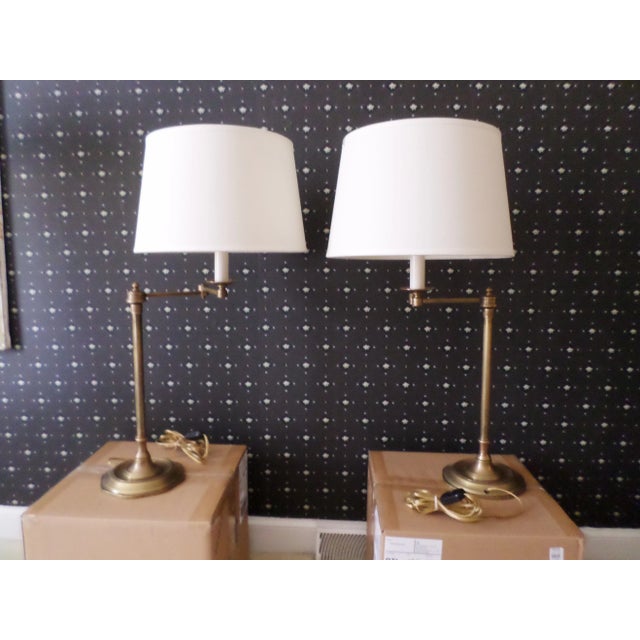 Dutroc Rosset Bronze Finish Adjustable Table Lamps, a Pair For Sale - Image 13 of 13