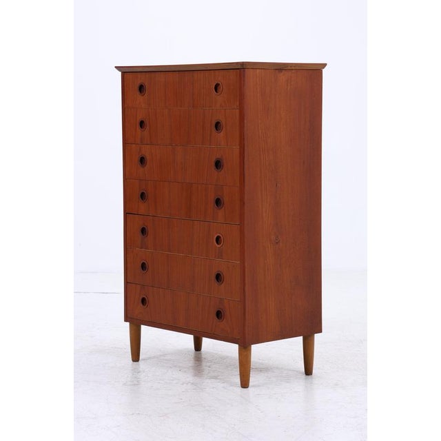 Mid-Century Danish Teak Chest of Drawers, 1960s-1970s For Sale - Image 10 of 11