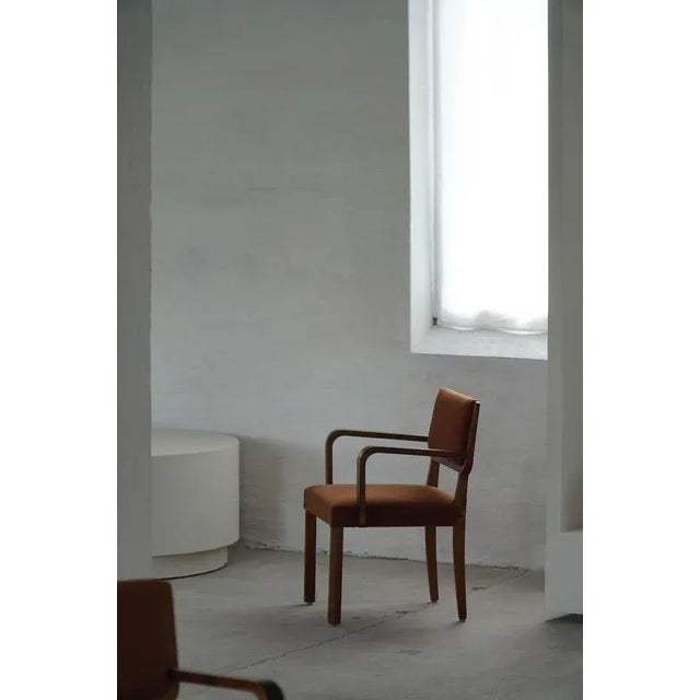 Brown Mid-Century Modern Armchairs in the style of Alvar Aalto, Finland, 1950s, Set of 2 For Sale - Image 8 of 15