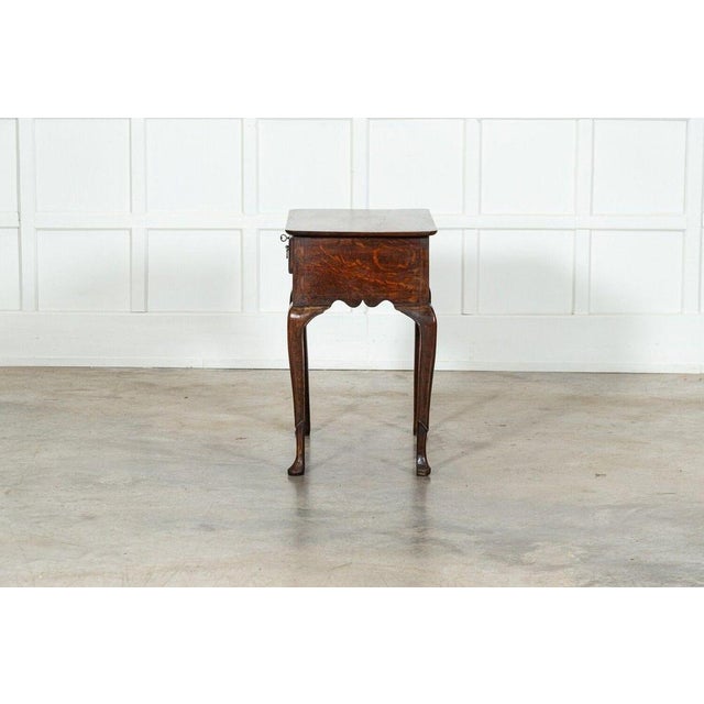 English Oak Low Boy Lamp Table, 1770s For Sale - Image 13 of 17