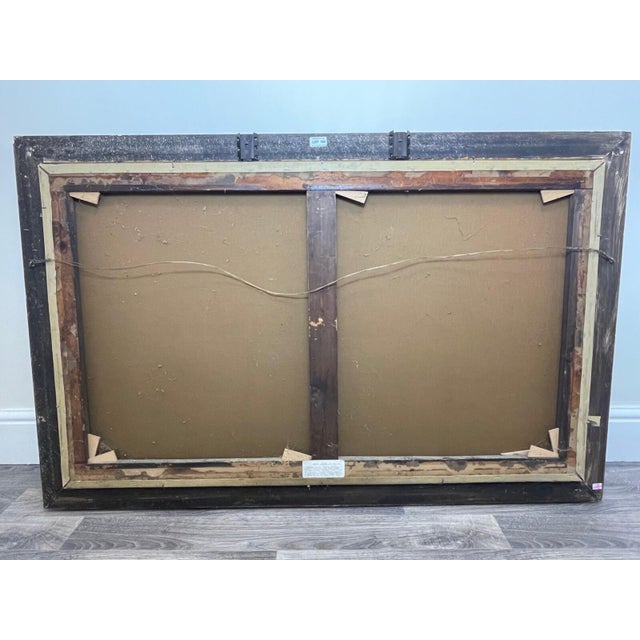 19th Century Antique Victorian Oil Painting — Snowdon, Wales — Charles Leslie (Signed & Dated 1878) Title: A Summer Shower Passing Over the Snowdon Range For Sale - Image 5 of 15