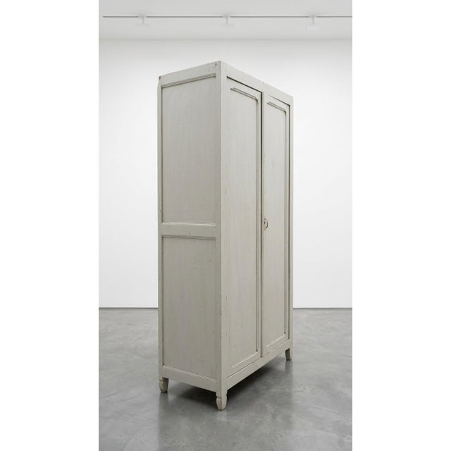 Vintage Parisian Beech Wardrobe, 1950s, in Very Good conditions. Designed 1950 to 1959 This piece has an attribution mark,...