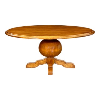 Michael Taylor Ball Form Pedestal Dining Table For Sale