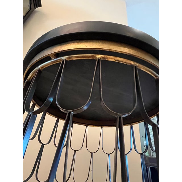 Mid-Century Modern 1960s Attributed to Paul Evans and Phillip Powell Hand Welded Sculpted Loop Side Table For Sale - Image 3 of 10