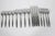 1960s 1960s Malta Japanese Mid Century Modern 4 Piece Setting for 4 Stainless Steel Black Detail Matching MCM Spoons Forks Knives 16 Pieces For Sale - Image 5 of 10