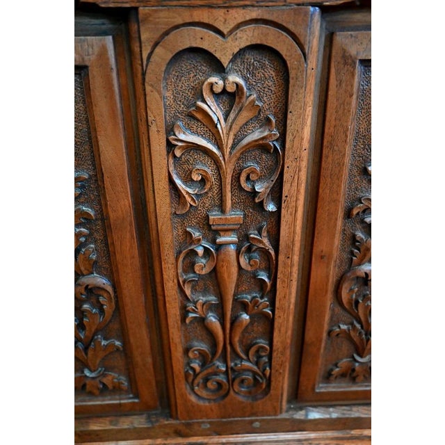 Brown Small Renaissance Oak Chest, Early 1900s For Sale - Image 8 of 18