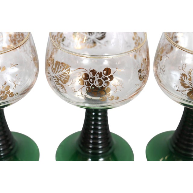 Mid 20th Century Mid 20th Century Böckling German Wine Glasses, Set of 6 For Sale - Image 5 of 6
