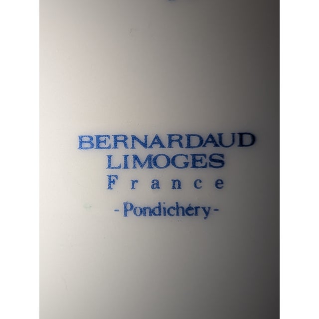 1970s Limoges "Pondichéry" Demitasse Cup & Saucer For Sale - Image 9 of 9