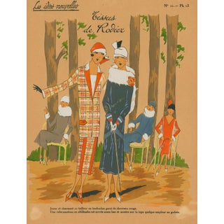 French Art Deco Pochoir Fashion Plate – Théâtre de la Revue-1920's For Sale