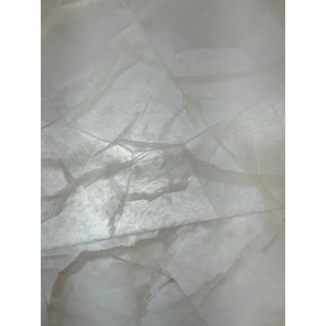 2020s Handmade Diamond Shape White Onyx Coffee Table For Sale - Image 5 of 5