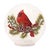 Contemporary LED Cardinal Pine Globe (Set of 2) For Sale - Image 3 of 5