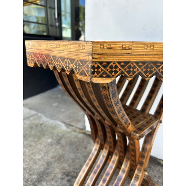 Antique Moroccan Inlaid Stand or Table. For Sale In West Palm - Image 6 of 9