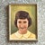 Mid 20th Century Vintage Boho Original Oil Portrait on Board For Sale - Image 5 of 5