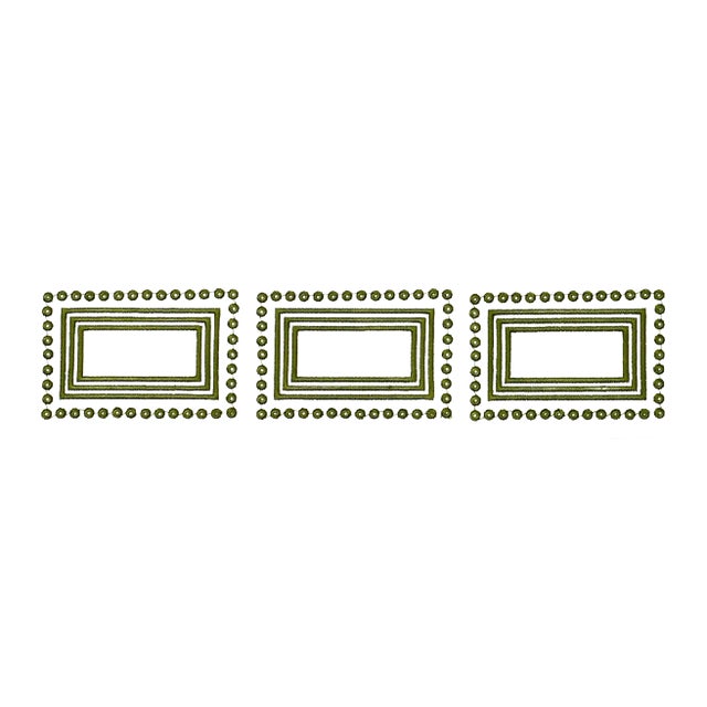 Schumacher X Paloma Contreras Porte Parisien Trim In Green For Sale