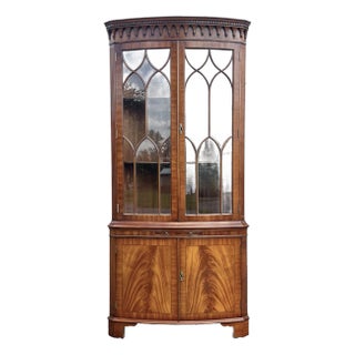 Bevan Funnel Reprodux Georgian Style Corner Cabinet For Sale
