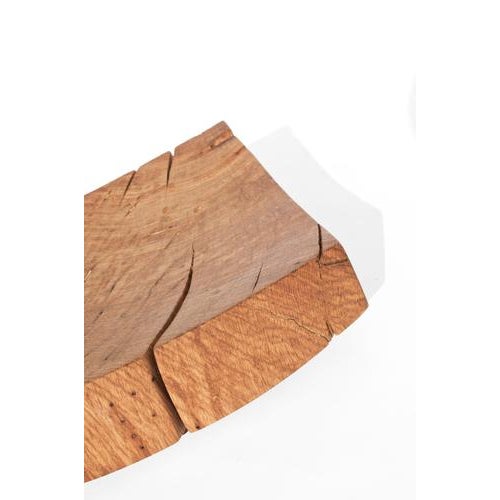 Contemporary V21064 Vessel in Natural Oak Wood by Jörg Pietschmann For Sale - Image 3 of 15