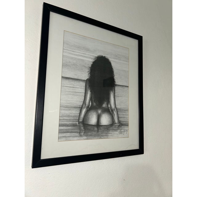 Contemporary Howard Moo Young “And God Created Woman” Original Pencil Drawing, Signed 2011 For Sale - Image 3 of 6
