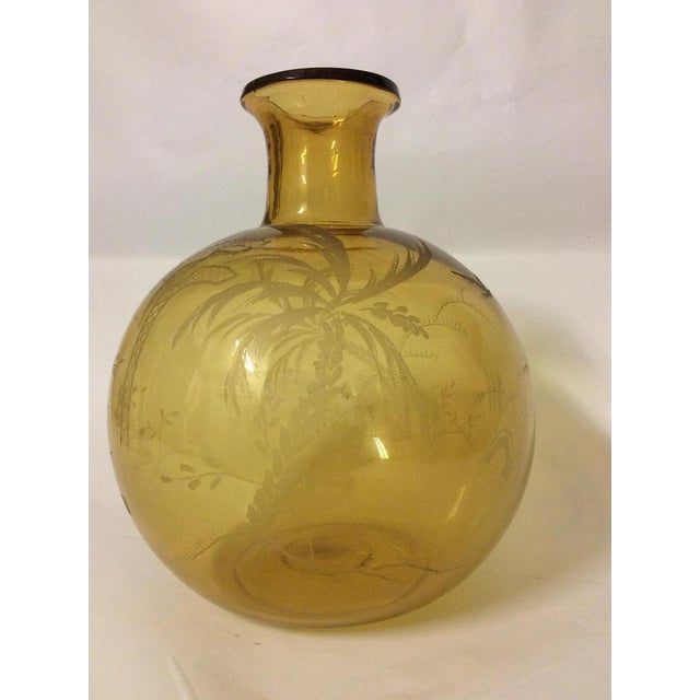 Art Deco Vase in Engraved Glass, 1930s For Sale - Image 10 of 10