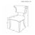 Wood Matthew Izzo Home Eloise Camel Faux Leather and Matte White Lacquer Rounded Back Dining Chair For Sale - Image 7 of 7