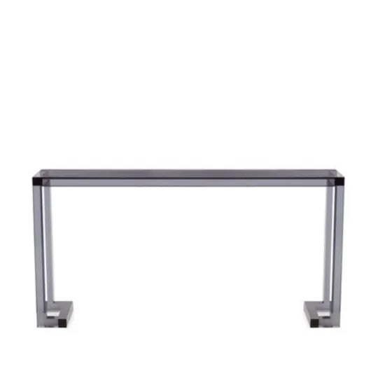 2020s Clear Acrylic Console Table For Sale - Image 5 of 5