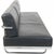 Le Corbusier LC5 3.seater sofa upholstered in black leather and with a chrome frame. The sofa is from the 2010s and...