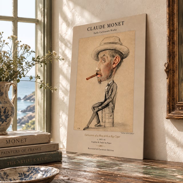 Introduce a commanding, pre-curated anchor of elite art history and sharp European wit into your collection with this...