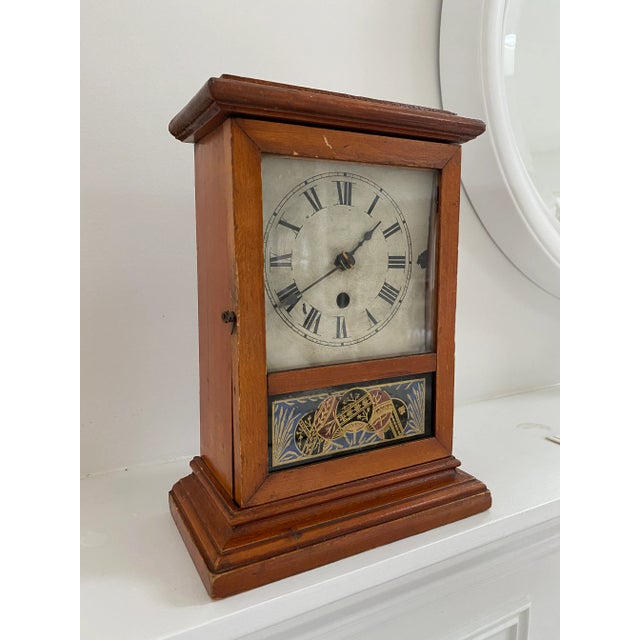 19th Century Antique Rectangular Mantle Clock E Pluribus Unum For Sale - Image 10 of 10