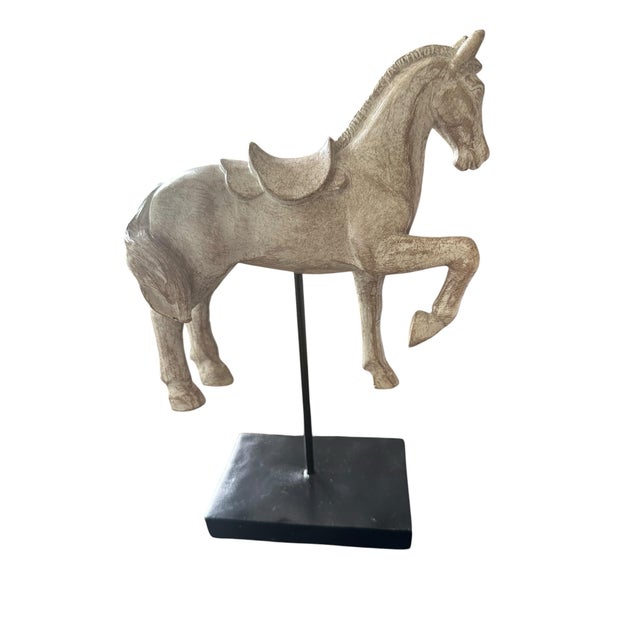 Vintage Sculpture of a Horse Perfect Luxury Home Decor For Sale - Image 4 of 8