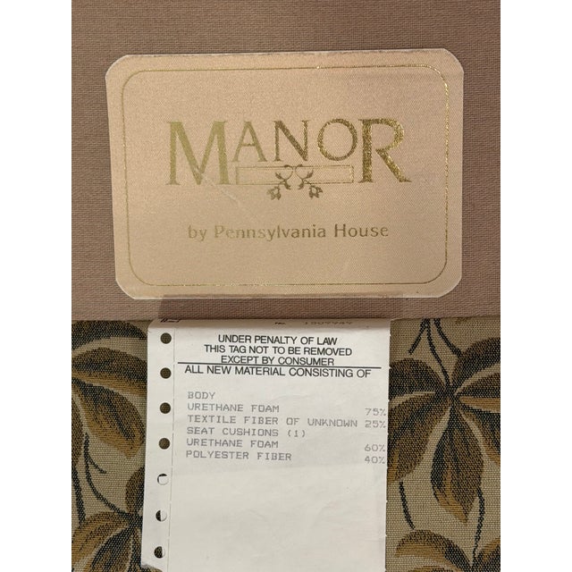 Beige Vintage Pennsylvania House "Manor" Wingback Armchair in Excellent Condition For Sale - Image 8 of 9