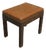 Carved Upholstered Tan Window Stool, 1930 For Sale