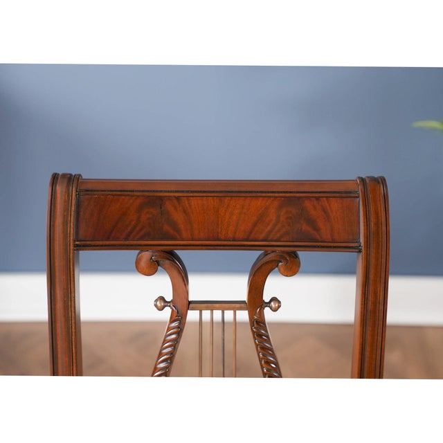 Harp Back Chairs- Set of 10 For Sale - Image 10 of 14