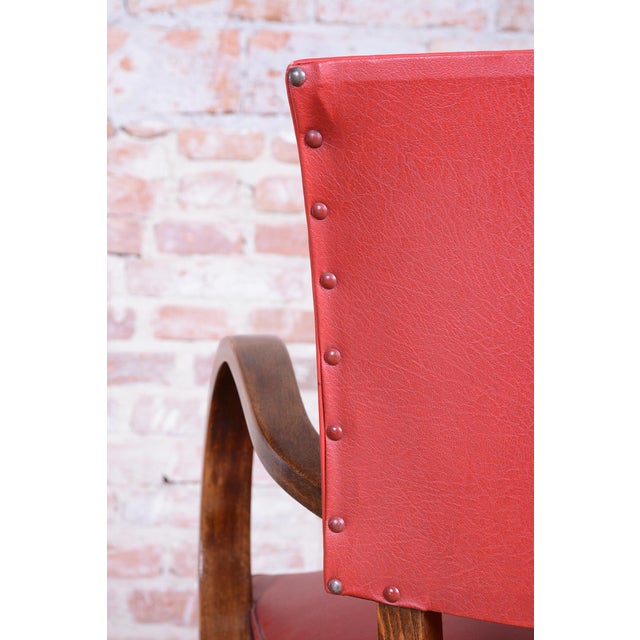 Art Deco Armchair in Beech by Jules Leleu, 1930s For Sale - Image 12 of 15