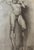 Modern Carl H. Berberich, Male Nude with Box on Shoulder, Pencil on Paper For Sale - Image 3 of 10