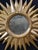 Wood Late 20th Century Sunburst Golden Mirror Art Decó Style For Sale - Image 7 of 9