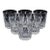 Vintage Yugoslavian Rogaska "Gallia" Cut & Etched Crystal Flared Double Old Fashioned Rocks Glasses - Set of 6 For Sale