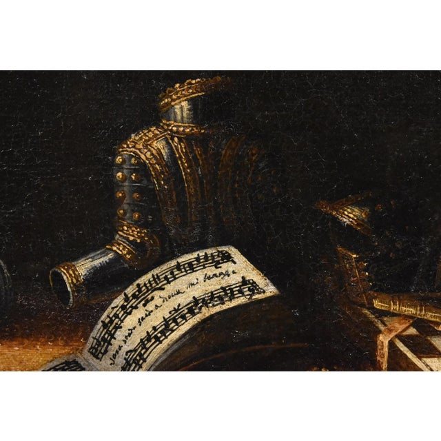 Francesco Noletti Detto Il Maltese, Still Life with Armor, 1640, Oil on Canvas, Framed For Sale - Image 11 of 16
