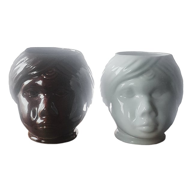 Italian Taste of the Moro Vases, 1960s, Set of 2 For Sale