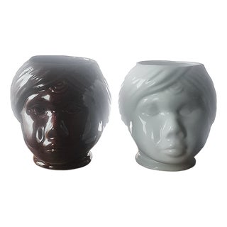Italian Testa di Moro Vases, 1960s, Set of 2 For Sale
