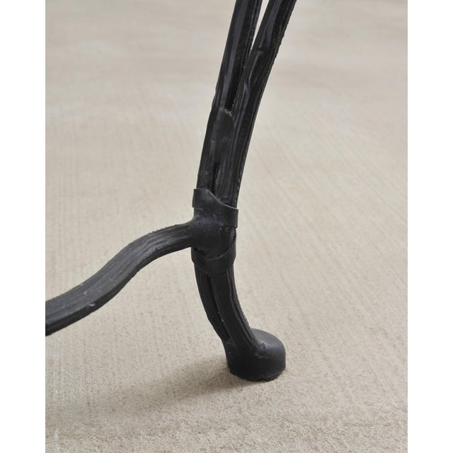 Rose Tarlow Style Twig Iron Faux Bois Garden Drinks Table For Sale - Image 10 of 18