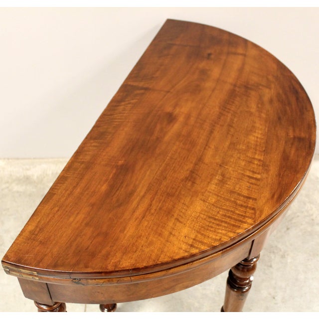19th Century Table Console in Walnut For Sale - Image 10 of 15