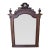 Antique French Carved Walnut Arch Mercury Mirror For Sale