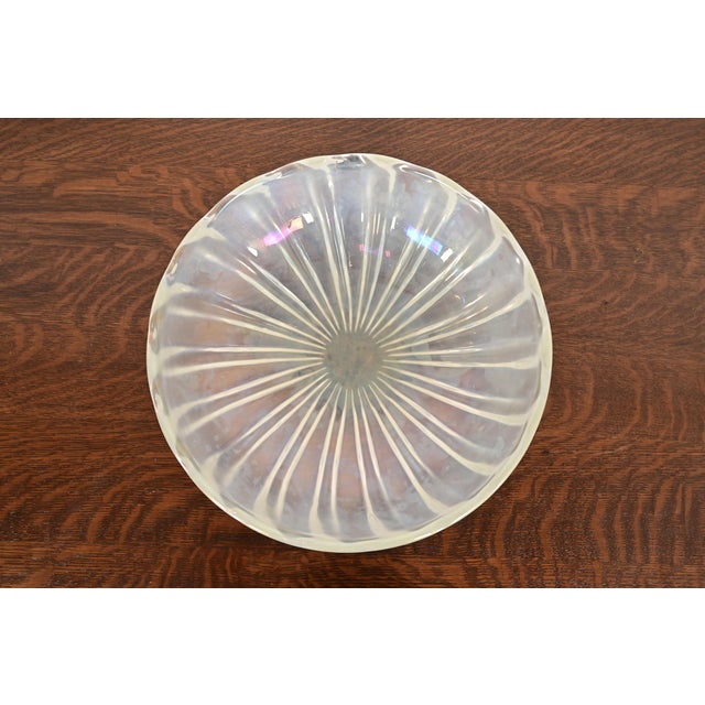 1970s Seguso Vetri D’Arte Italian Murano Glass Large Centerpiece Bowl or Fruit Bowl For Sale - Image 5 of 12
